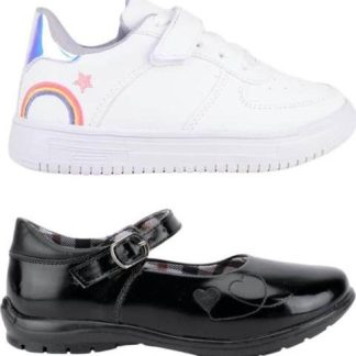 ZAPATO Y TENIS KIT ESCOLAR BLANCO/NEGRO MIRAGE