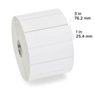 ZEBRA ROLLO DE ETIQUETAS Z-SELECT 4000T 3 X 1 2580 ETIQUETAS BLANCO