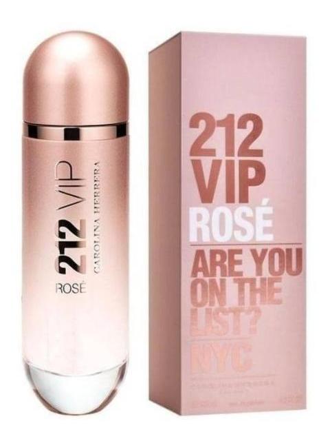 212 VIP ROSE PERFUME CAROLINA HERRERA 212 VIP ROSE EAU DE PARFUM 125ML FEMININO ROSE EDP 125ML PARA MUJER - Imagen 4