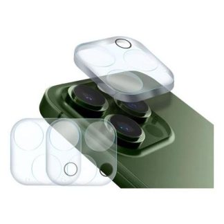 2PZ MICA PROTECTORA ADHESIVA PARA LENTE CAMARA PARA IPHONE 13 PRO A2636 13 PRO MAX A2641 SLIM COMPANY CRISTAL TEMPLADO 9H RESISTENTE A GOLPES Y RAYONES FACIL INSTALACION Y TRANSPARENCIA TOTAL