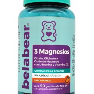 3 MAGNESIOS MANGO 90 GOMITAS BELABEAR