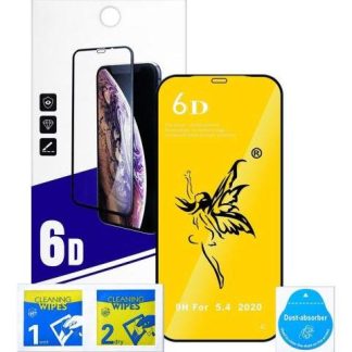 3 MICA CRISTAL TEMPLADO PARA IPHONE 12 MINI 6D