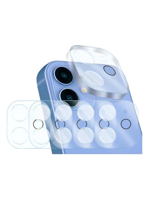5PZ MICA PROTECTOR DE CAMARA PARA IPHONE CRISTAL TEMPLADO 9H