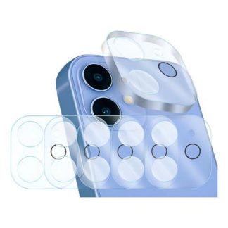5PZ MICA PROTECTORA ADHESIVA PARA LENTE CAMARA PARA IPHONE 11 A2111 IPHONE 12 MINI A2176 SLIM COMPANY CRISTAL TEMPLADO 9H RESISTENTE A GOLPES Y RAYONES FACIL INSTALACION Y TRANSPARENCIA TOTAL
