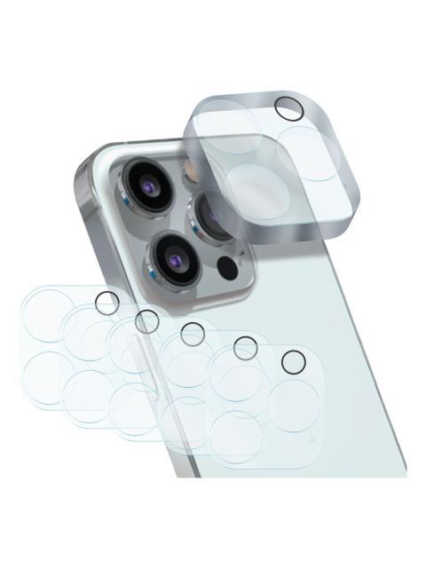 5PZ MICA PROTECTORA ADHESIVA PARA LENTE CAMARA PARA IPHONE 14 PRO MAX A2893 SLIM COMPANY CRISTAL TEMPLADO 9H RESISTENTE A GOLPES Y RAYONES FACIL INSTALACION Y TRANSPARENCIA TOTAL