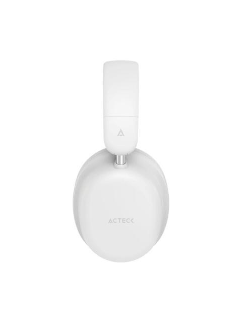 ACTECK AUDIFONOS CON MICROFONO HONOUR 2 PLUS HP626 BLUETOOTH ALAMBRICO-INALAMBRICO USB-C BLANCO - Imagen 3