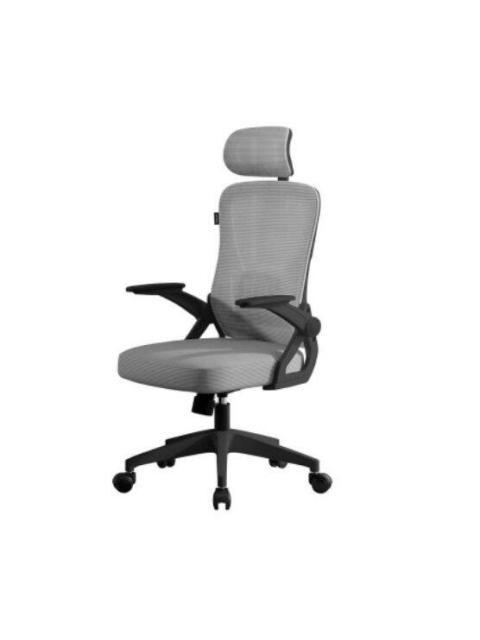 ACTECK SILLA FLUX CORE EC303HR RESPALDO DE MALLA REPOSABRAZOS ABATIBLE GRIS