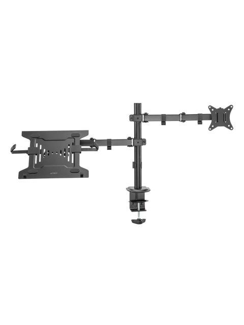 ACTECK SOPORTE DE ESCRITORIO PARA 1 MONITOR 10 - 32 HASTA 9 KG NEGRO - Imagen 3