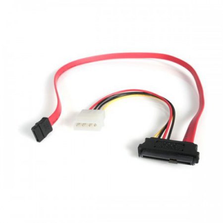 STARTECH CABLE SAS 29-PIN - SATA CON ALIMENTACION LP4 ROJO - Imagen 3