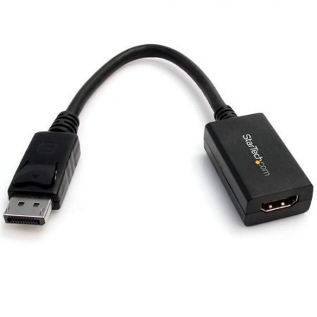 STARTECH ADAPTADOR DISPLAYPORT 1.2 MACHO - HDMI HEMBRA 1080P NEGRO - Imagen 4
