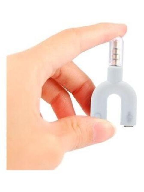 ADAPTADOR DE AUDIO BROBOTIX 3.5MM MACHO 3.5MM HEMBRA BLAN V - Imagen 2