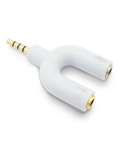 ADAPTADOR DE AUDIO BROBOTIX 3.5MM MACHO 3.5MM HEMBRA BLAN V - Imagen 3