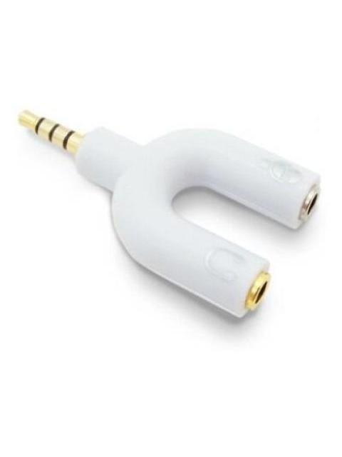 ADAPTADOR DE AUDIO BROBOTIX 3.5MM MACHO 3.5MM HEMBRA BLAN V - Imagen 4
