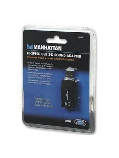 MANHATTAN ADAPTADOR DE AUDIO 3-D USB DE ALTA VELOCIDAD 5.1 - Imagen 6