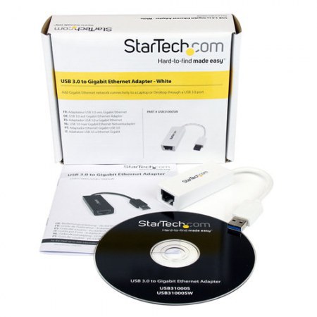 STARTECH ADAPTADOR TARJETA DE RED EXTERNA NIC USB 3.0 A - RJ-45 BLANCO - Imagen 4