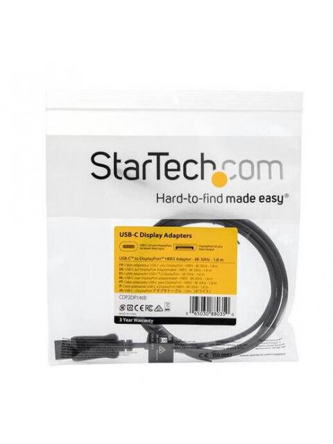 STARTECH CABLE USB-C MACHO - DISPLAYPORT MACHO 1.8 METROS NEGRO - Imagen 4