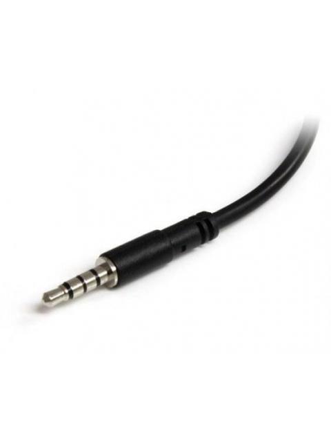 STARTECH  CABLE 35MM MACHO - 2X DE 35MM HEMBRA 20CM NEGRO - Imagen 5