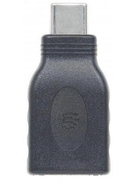 MANHATTAN ADAPTADOR USB C MACHO - USB A HEMBRA NEGRO - Imagen 3