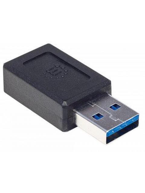 MANHATTAN ADAPTADOR USB C 2.0 HEMBRA - USB A MACHO NEGRO - Imagen 3