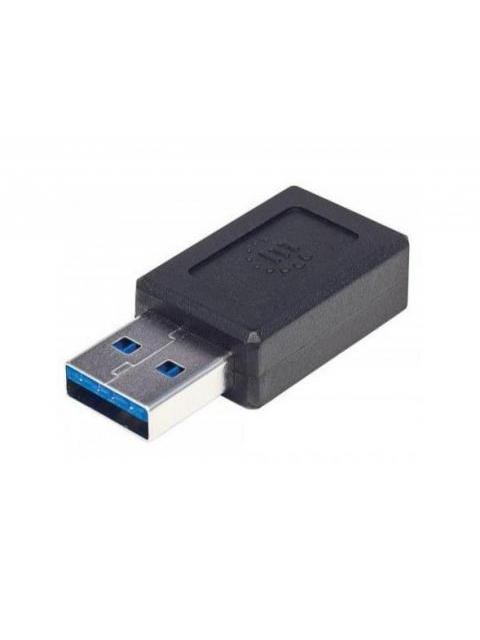 MANHATTAN ADAPTADOR USB C 3.1 HEMBRA - USB A MACHO NEGRO - Imagen 2