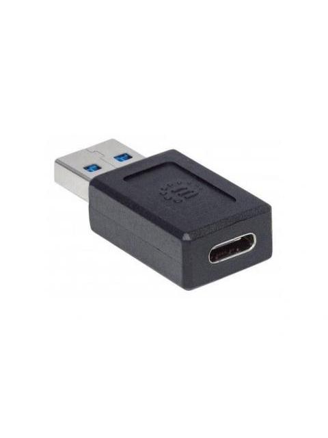 MANHATTAN ADAPTADOR USB C 3.1 HEMBRA - USB A MACHO NEGRO - Imagen 5