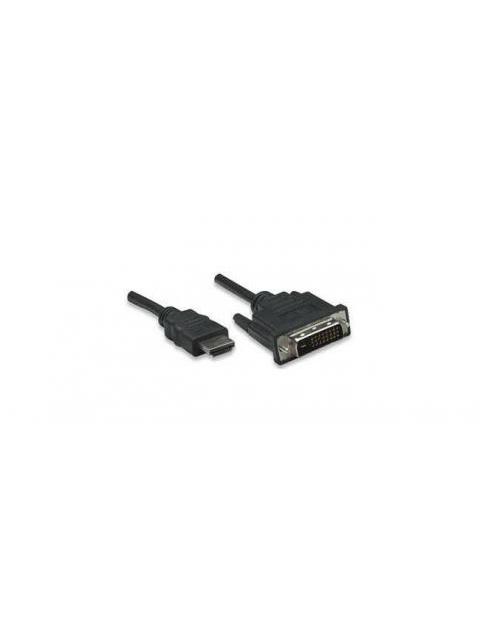 MANHATTAN ADAPTADOR HDMI MACHO - DVI-D MACHO 3.05 METROS NEGRO - Imagen 2