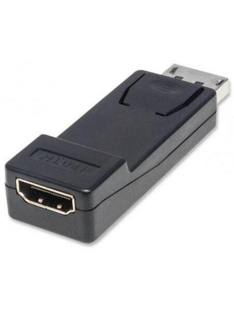 MANHATTAN ADAPTADOR DISPLAYPORT 1.1 MACHO - HDMI HEMBRA 1080P 60HZ NEGRO - Imagen 4