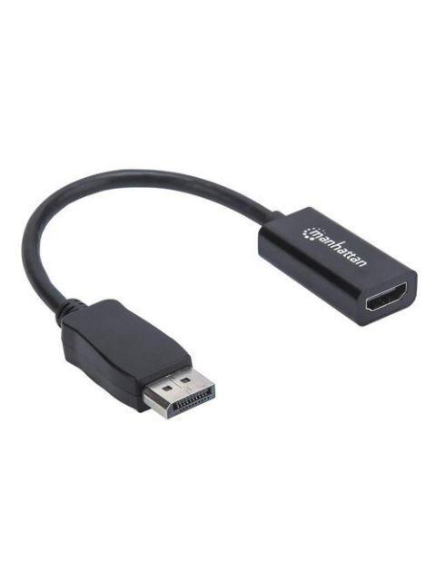 ADAPTADOR MANHATTAN DISPLAYPORT MACHO - HDMI HEMBRA 15CM 151634 - Imagen 2