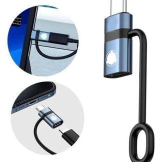 ADAPTADOR MINI OTG TIPO C PARA IPHONE HEMBRA 60W CARGA Y TRANSFERENCIA DE DATOS 5GBPS SLIM COMPANY
