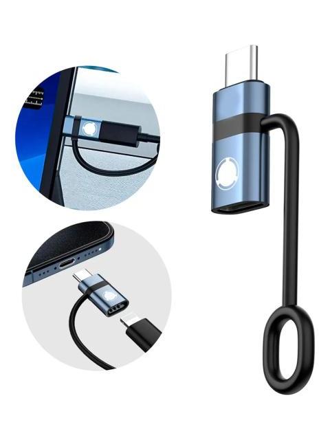ADAPTADOR MINI OTG TIPO C PARA IPHONE HEMBRA 60W CARGA Y TRANSFERENCIA DE DATOS 5GBPS SLIM COMPANY