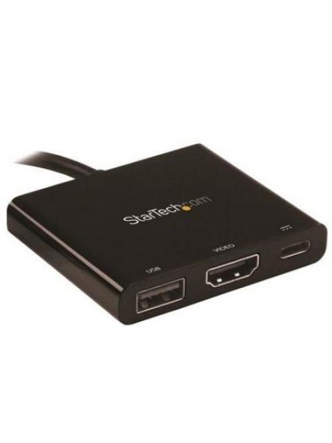 STARTECH ADAPTADOR MULTIFUNCION USB C MACHO - HDMI 4K HEMBRA NEGRO