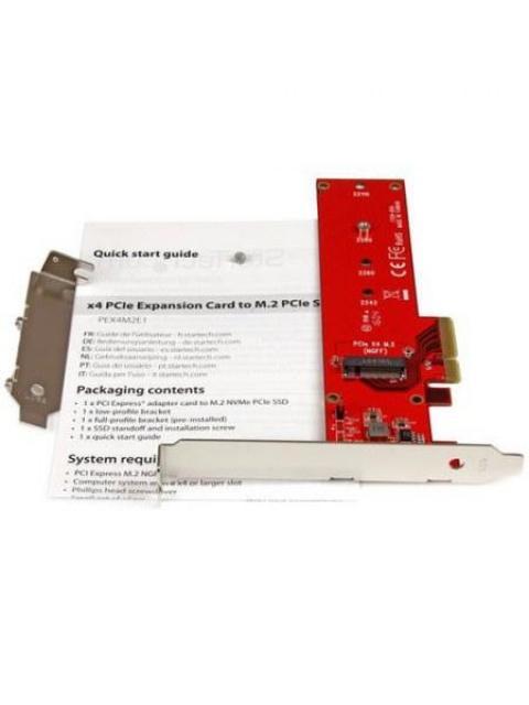 STARTECH TARJETA PCI EXPRESS X4 M.2 PARA SSD ROJO - Imagen 5