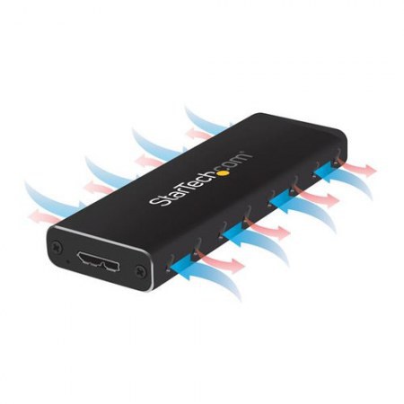 STARTECH ADAPTADOR SSD M.2 (SATA-B-KEY-NGFF) A USB MICRO-B CON GABINETE PROTECTOR - Imagen 4
