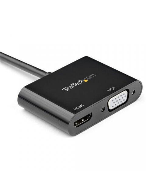 STARTECH ADAPTADOR DISPLAYPORT 1.2 MACHO - HDMI-VGA HEMBRA 4K 60HZ NEGRO