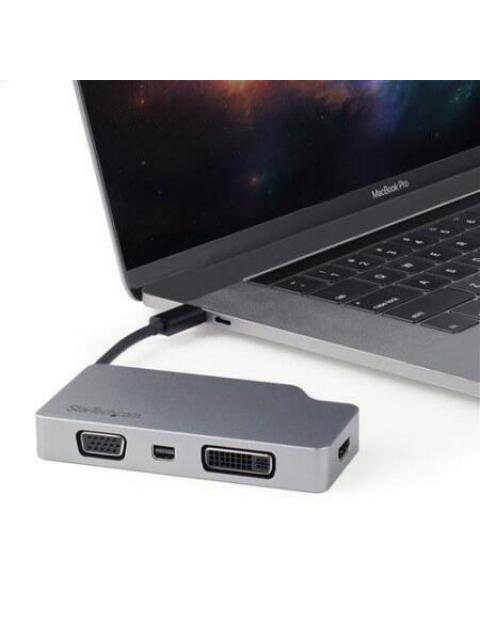 STARTECH ADAPTADOR DE VIDEO USB-C MACHO - VGA-DVI-HDMI-MDP HEMBRA GRIS - Imagen 5