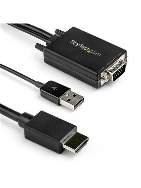STARTECH CABLE VGA-USB A MACHO - HDMI A MACHO 2 METROS NEGRO