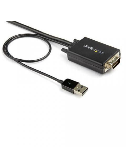 STARTECH  CABLE VGA-USB A MACHO - HDMI A MACHO 2 METROS NEGRO - Imagen 2