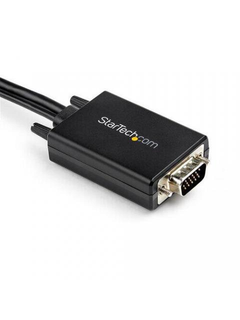 STARTECH CABLE VGA-USB A MACHO - HDMI A MACHO 2 METROS NEGRO - Imagen 2