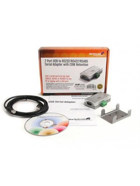 STARTECH  ADAPTADOR USB A 2 PUERTOS SERIAL RS-232 RS-422 RS-485 CON RETENCION COM - Imagen 3