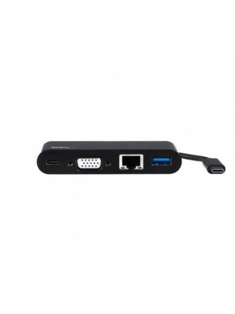 STARTECH DOCKING STATION USB C DE 1 PUERTO 1X VGA 1X RJ-45 NEGRO - Imagen 2