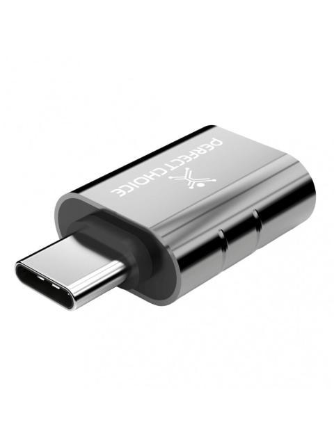 ADAPTADOR USB TIPO C A TIPO USB A PERFECT CHOICE PC101291 NEGRO