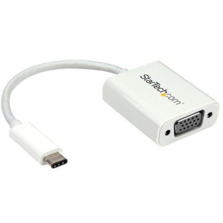 STARTECH ADAPTADOR DE VIDEO USB C - VGA BLANCO
