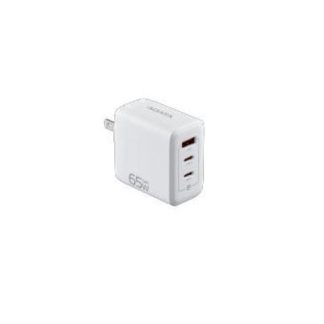 ADATA CARGADOR DE PARED 65W 1X USB-A 2X USB-C BLANCO