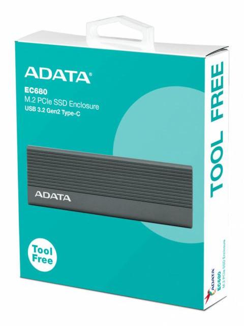 ADATA GABINETE DE DISCO DURO EC680 M.2 M.2 USB-C 3.2 - Imagen 7