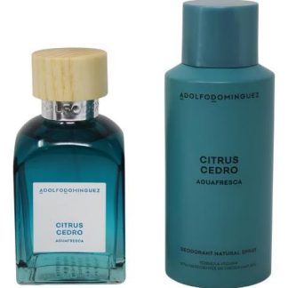 ADOLFO DOMINGUEZ AGUA FRESCA CITRUS CEDRO 2 PZ PARA HOMBRE