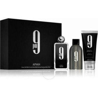 AFNAN 9 PM SET DE 3 PIEZAS 100ML PARFUM HOMBRE SPRAY
