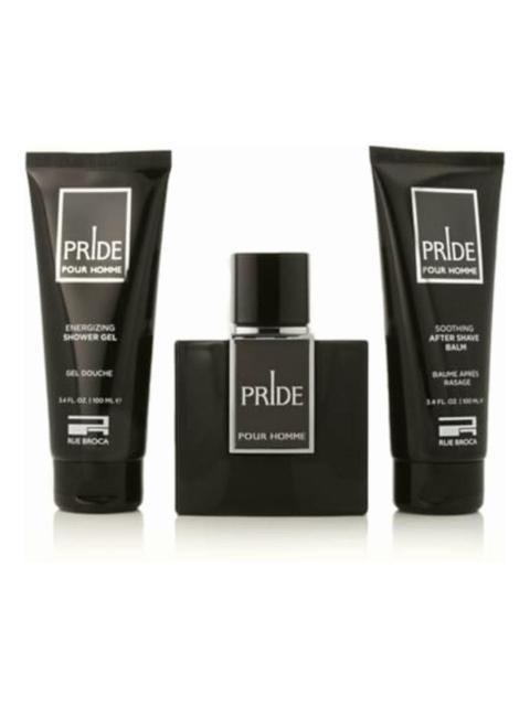 AFNAN RUE BROCA PRIDE HOMME 3-PIECE SET 3.4 OUNCE EAU DE