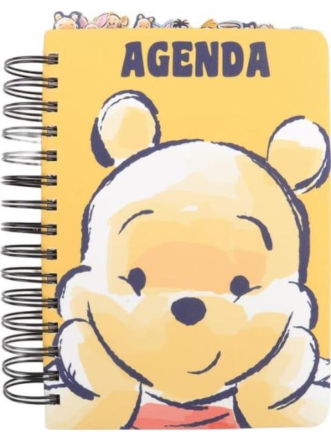 AGENDA MULTIUSOS DISNEY CON SEPARADORES Y STICKERS AMARILLO WINNIE POOH