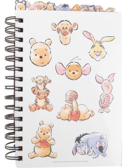 AGENDA MULTIUSOS DISNEY CON SEPARADORES Y STICKERS AMARILLO WINNIE POOH - Imagen 3
