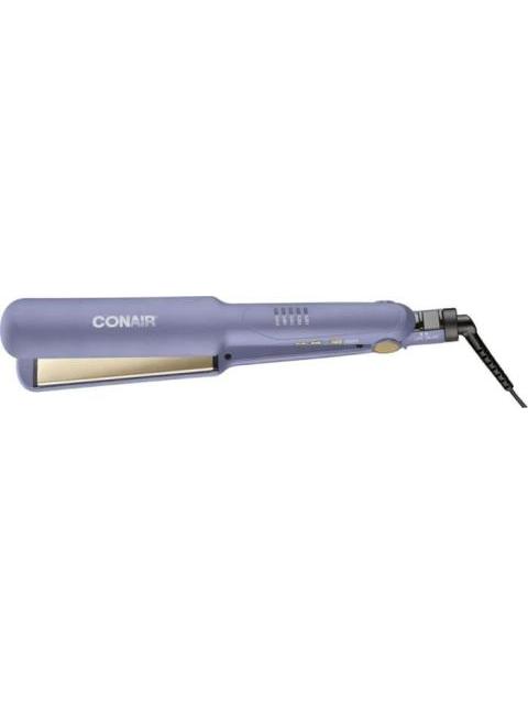 ALACIADORA DE CABELLO DOBLE CERAMICA MORADO CONAIR - Imagen 2